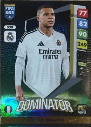 2025 Panini Adrenalyn XL Fifa 365 #359 Kylian Mbappé