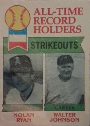 Nolan Ryan Walter Johnson