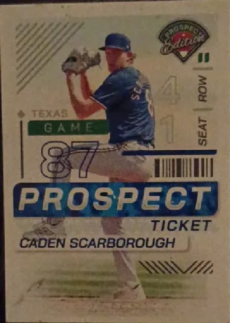 Caden Scarborough [Gold Vinyl Holo Ticket Signature] #172