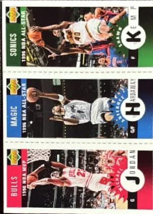 Michael Jordan, Anfernee Hardaway, Shawn Kemp #M11, M60,. M78