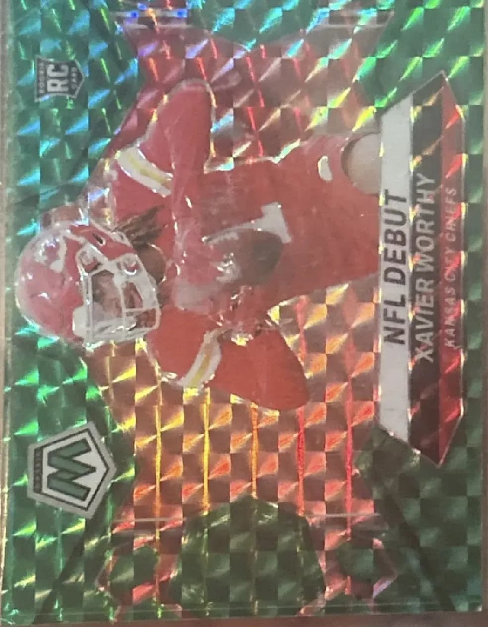 Xavier Worthy NFL Debut Panini No. 285 Prism Parallel 