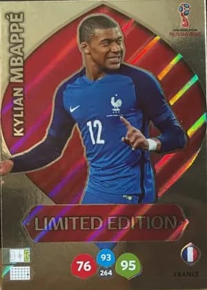 2018 Panini Adrenalyn XL Kylian Mbappé