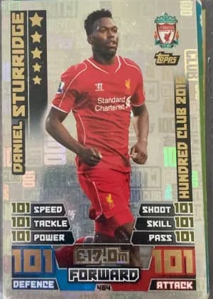 2016/17 Topps Daniel Sturridge