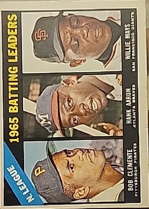 NL Batting Leaders [Clemente, Aaron, Mays] #215