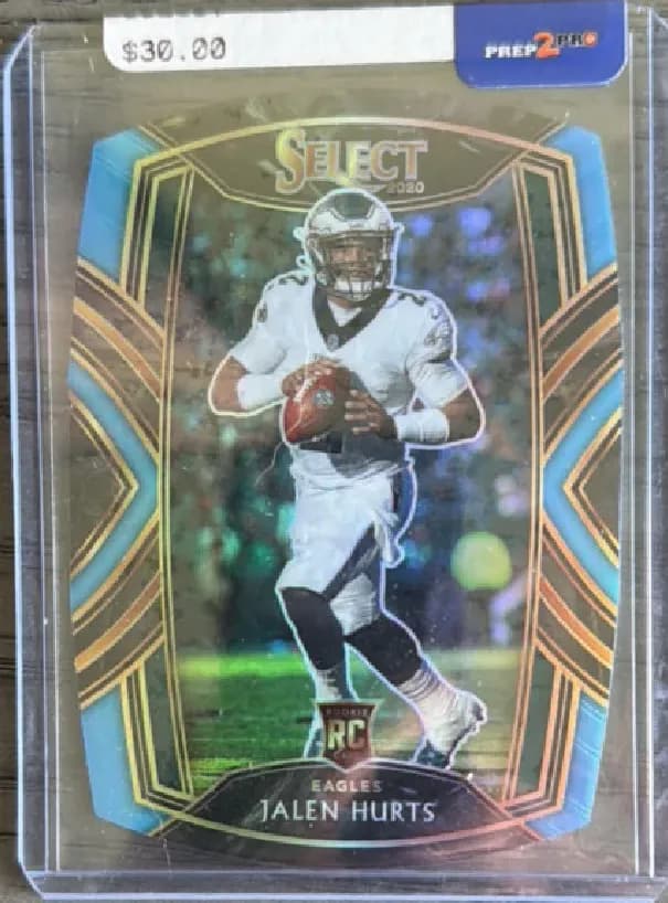 Jalen Hurts [Purple Prizm Die Cut] #250