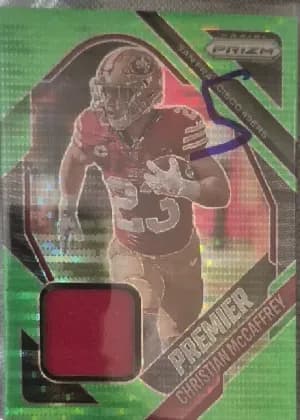 Christian McCaffrey [Neon Green Pulsar] #PJY-CMY