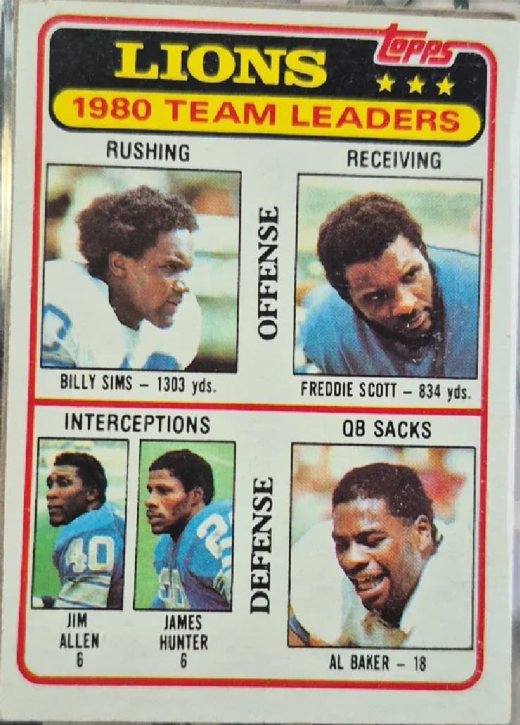 Lions Team Leaders: Checklist #338