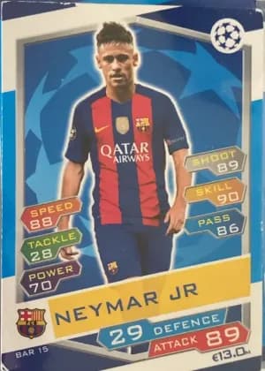 2016-17 Topps #BAR15 Neymar Jr.