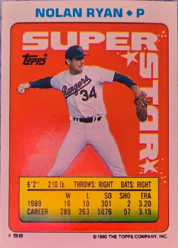 Nolan Ryan #58