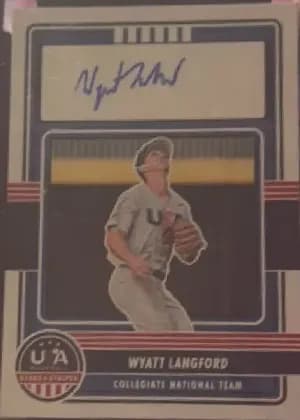 wyatt langford [holofoil autograph] #CNTS-WL