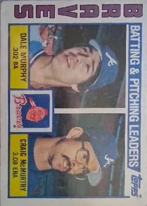 Braves Leaders Checklist: Dale Murphy / Craig McMurtry #126