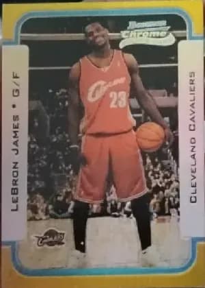 LeBron James [Chrome Gold Refractor] #123