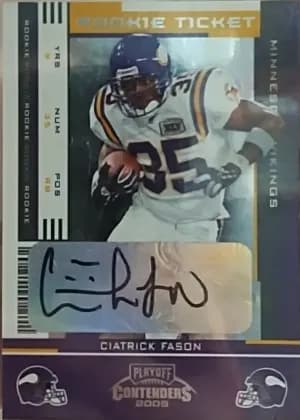 Ciatrick Fason [Preview Ticket Autograph Green] #121