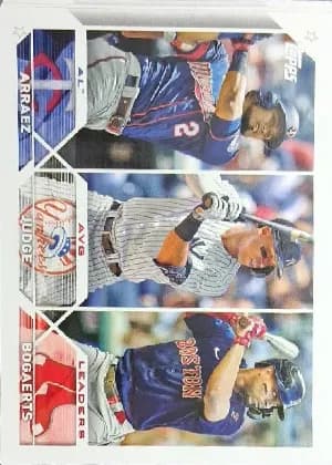 Luis Arraez, Aaron Judge, Xander Bogaerts [Orange] #289
