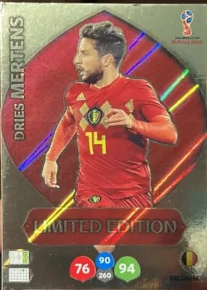 2018 Panini Adrenalyn XL Fifa World Cup Dries Mertens