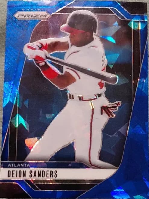 Deion Sanders [Blue Pulsar Prizm] #225