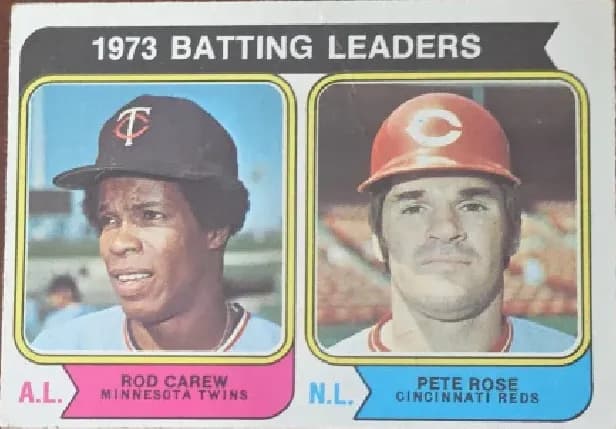 Batting Leaders [R. Carew, P. Rose] #201