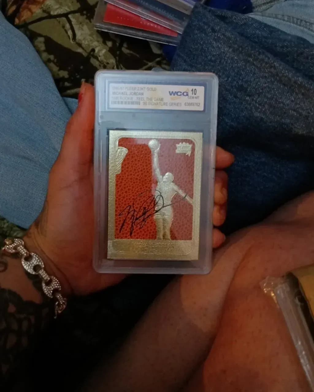 Michael Jordan [Black Foil Autograph]