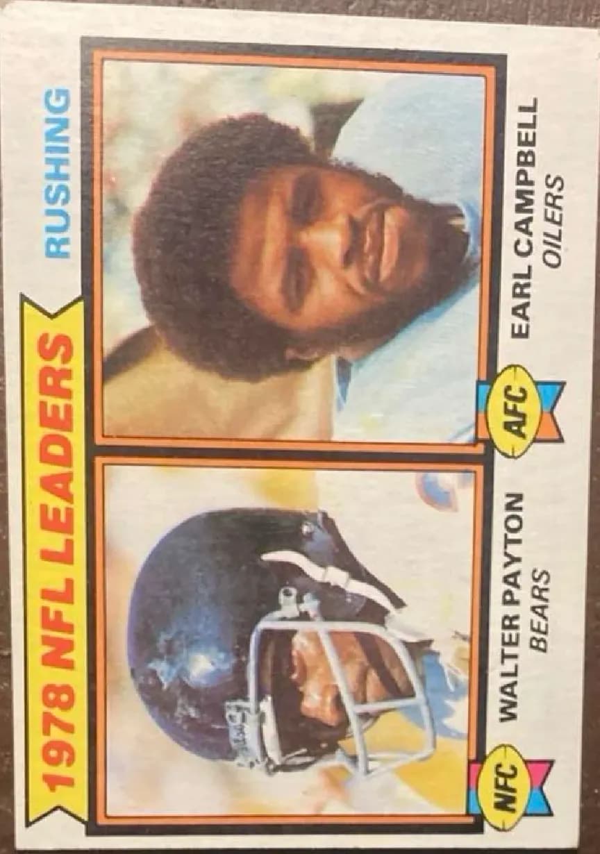 Walter Payton, Earl Campbell [Rushing Leaders] #3
