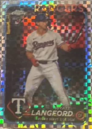 Wyatt Langford [Mini-Diamonds Gold Refractor] #USC37