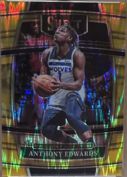 Anthony Edwards [Gold Flash Prizm] #49