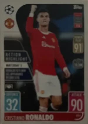 2021-22 Topps Match Attax UCL Extra #AH Cristiano Ronaldo