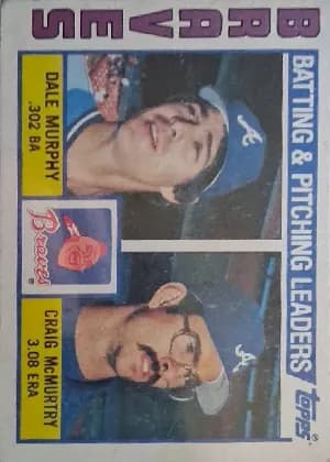 Braves Leaders Checklist: Dale Murphy / Craig McMurtry #126