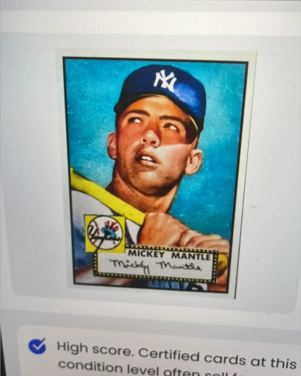 Baseball Mickey Mantle