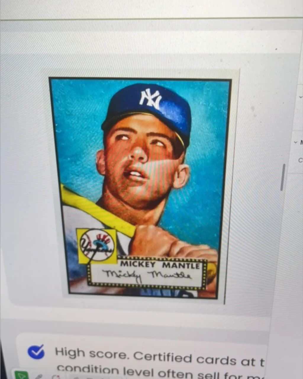 Baseball Mickey Mantle